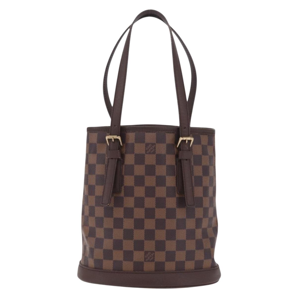 LOUIS VUITTON Damier Ebene Marais Shoulder Bag N42240 LV Auth 205338V