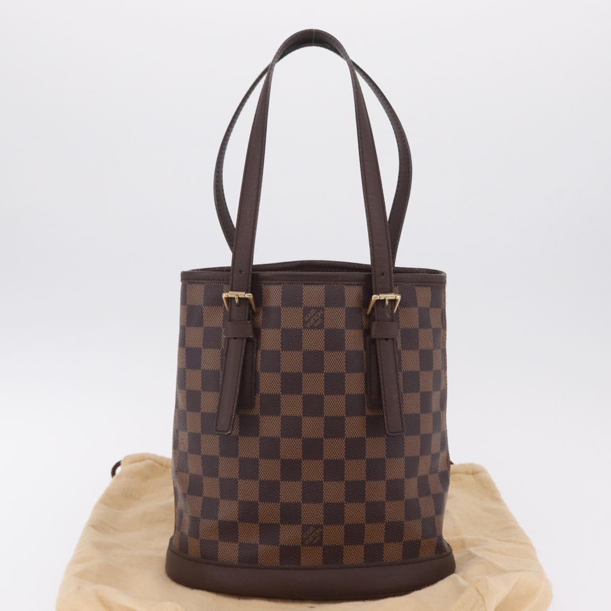 LOUIS VUITTON Damier Ebene Marais Shoulder Bag N42240 LV Auth 205338V