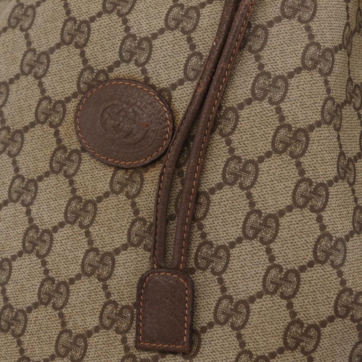GUCCI GG Supreme Web Sherry Line Bag PVC Beige Gold 001 115 0933 Auth 205351