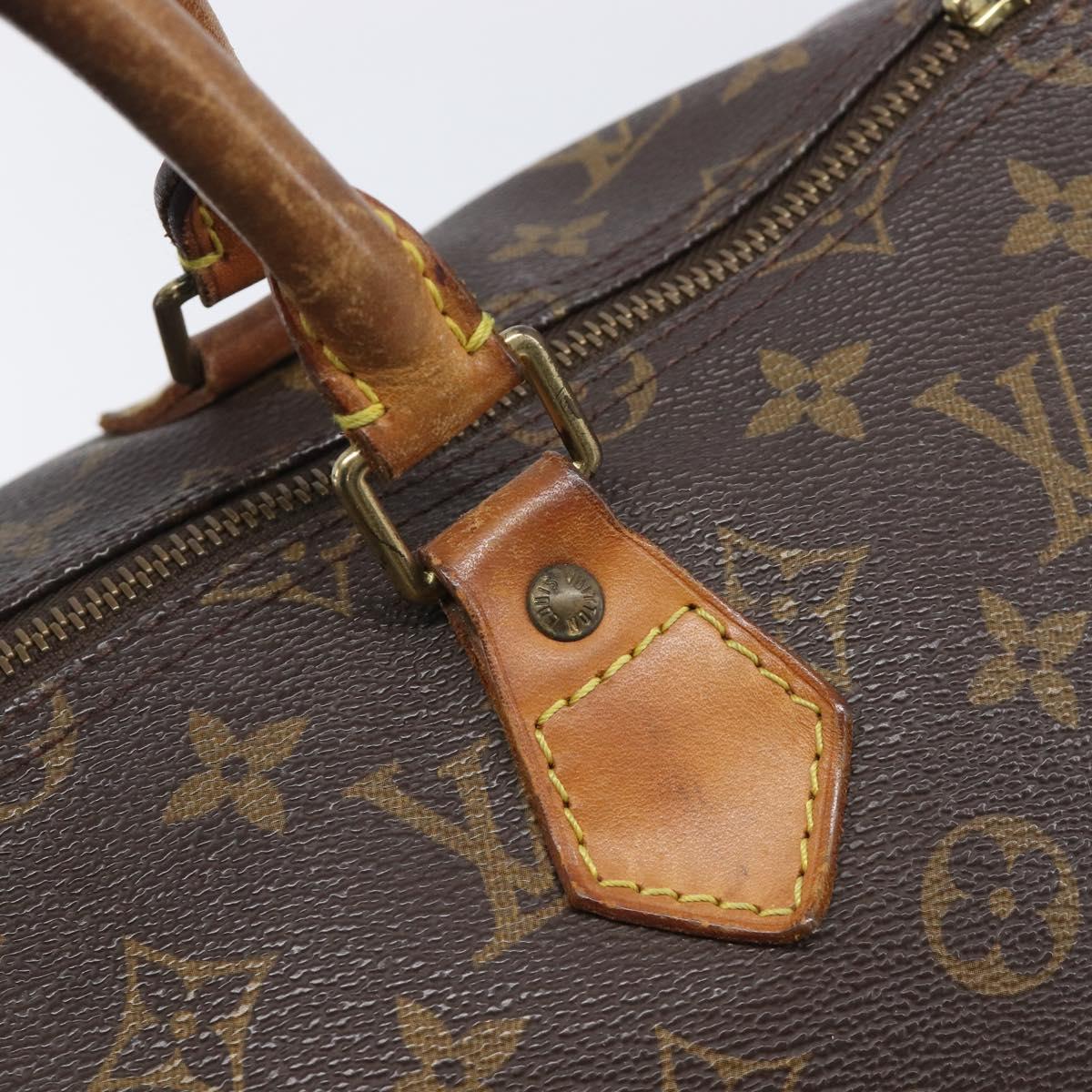 LOUIS VUITTON Monogram Speedy 35 Hand Bag M41524 LV Auth 205360