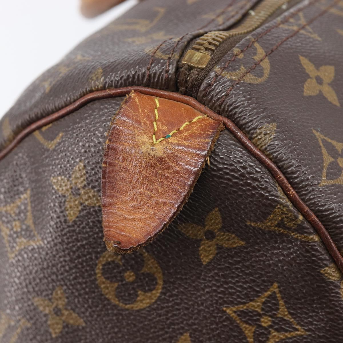 LOUIS VUITTON Monogram Speedy 35 Hand Bag M41524 LV Auth 205360