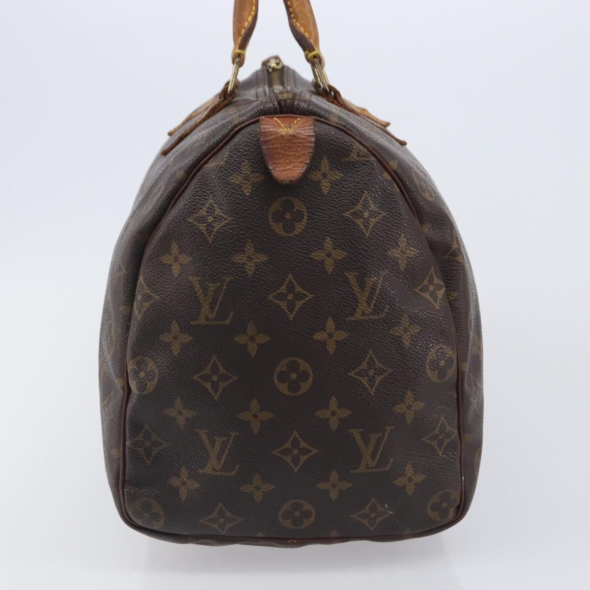 LOUIS VUITTON Monogram Speedy 35 Hand Bag M41524 LV Auth 205360