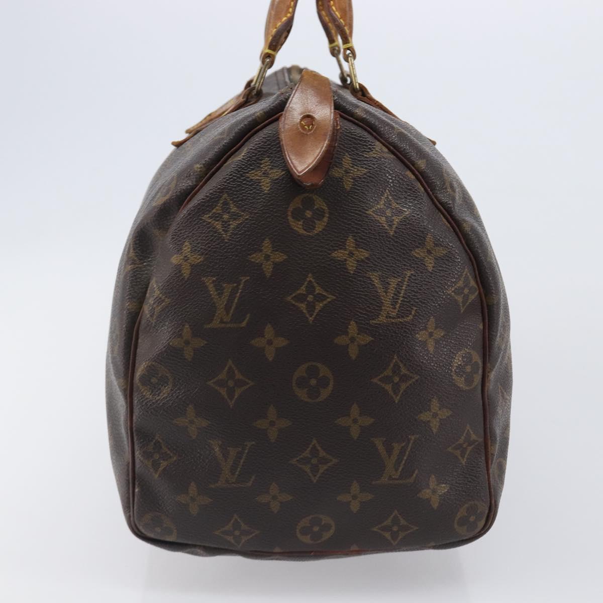 LOUIS VUITTON Monogram Speedy 35 Hand Bag M41524 LV Auth 205360