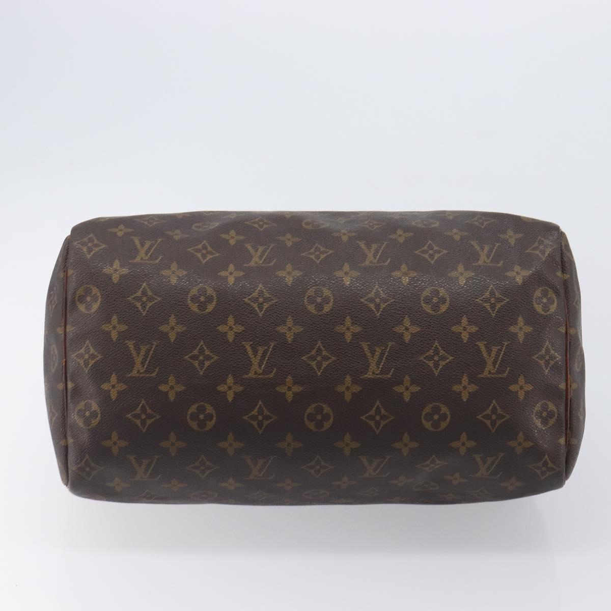 LOUIS VUITTON Monogram Speedy 35 Hand Bag M41524 LV Auth 205360