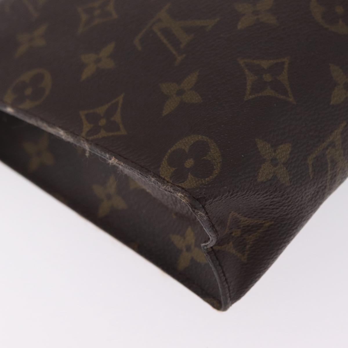 LOUIS VUITTON Monogram Poche Toilette 26 Pouch M47542 LV Auth 205361
