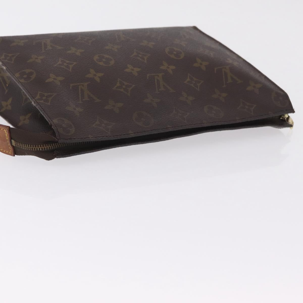 LOUIS VUITTON Monogram Poche Toilette 26 Pouch M47542 LV Auth 205361