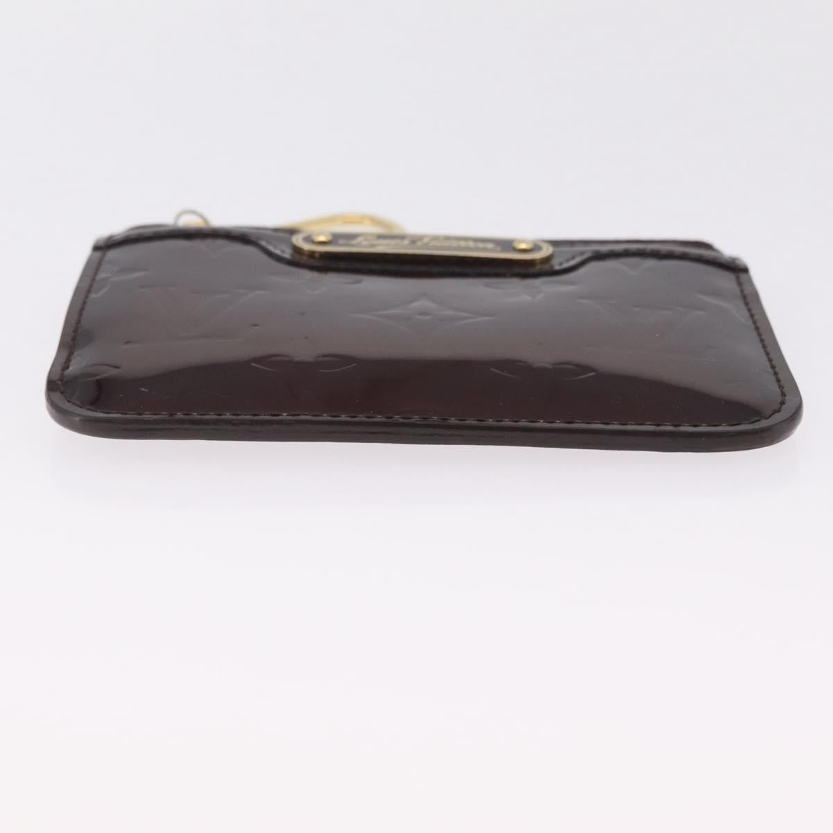 LOUIS VUITTON Vernis Pochette Cles NM Purse Rouge Favist M90220 LV Auth 205363A