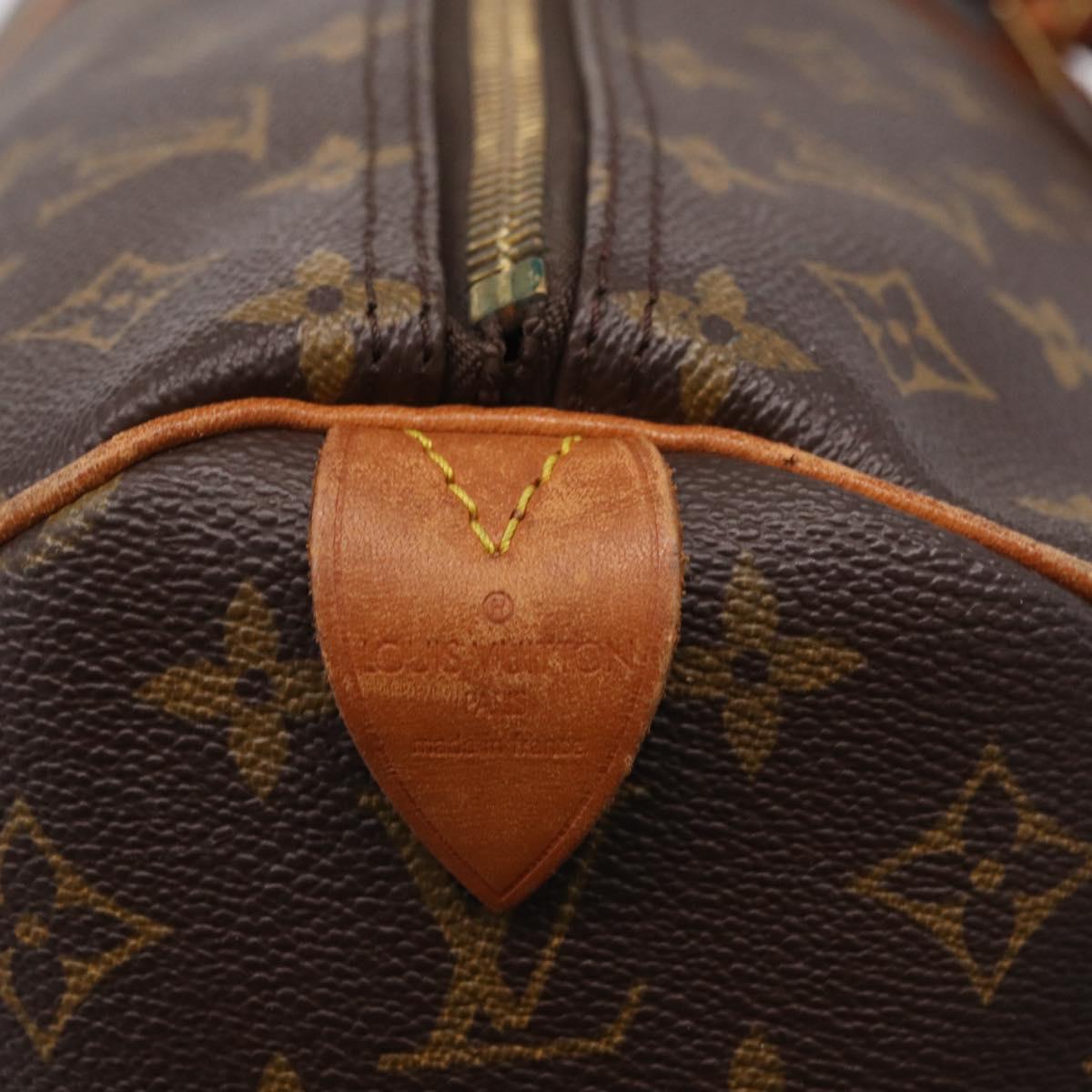 LOUIS VUITTON Monogram Keepall 60 Boston Bag M41422 LV Auth 205364V