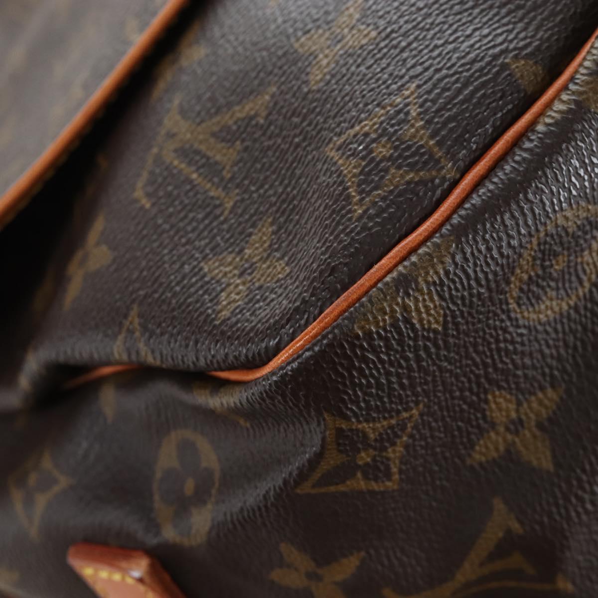 LOUIS VUITTON Monogram Saumur 35 Shoulder Bag M42254 LV Auth 205365V