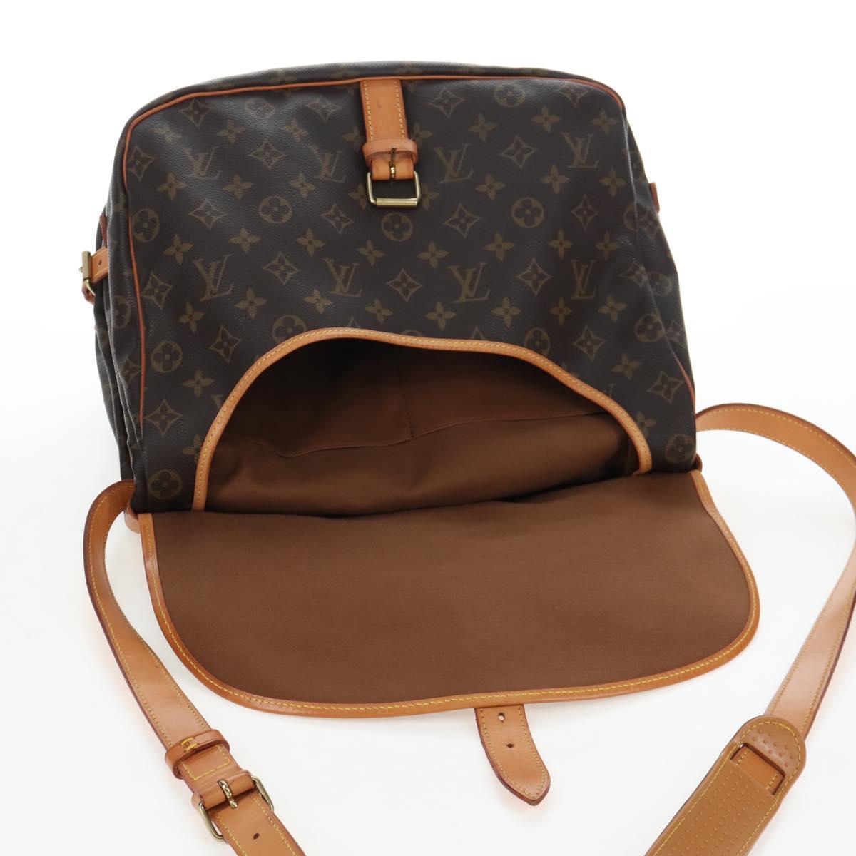 LOUIS VUITTON Monogram Saumur 35 Shoulder Bag M42254 LV Auth 205365V