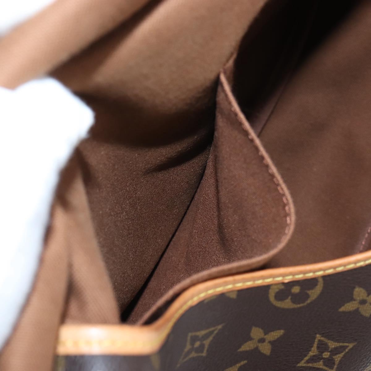 LOUIS VUITTON Monogram Saumur 35 Shoulder Bag M42254 LV Auth 205365V