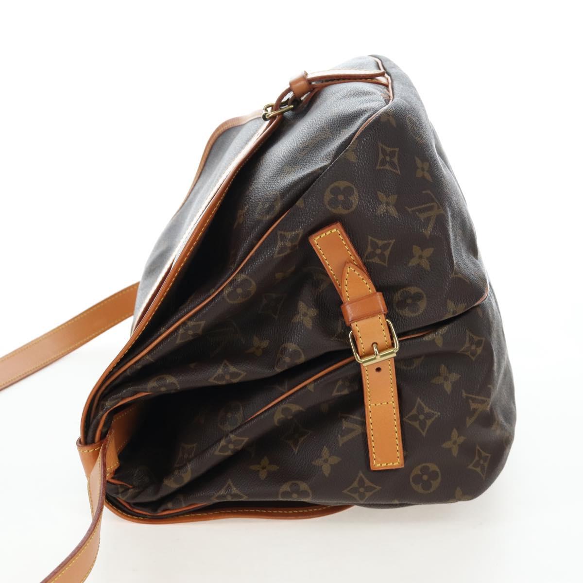 LOUIS VUITTON Monogram Saumur 35 Shoulder Bag M42254 LV Auth 205365V