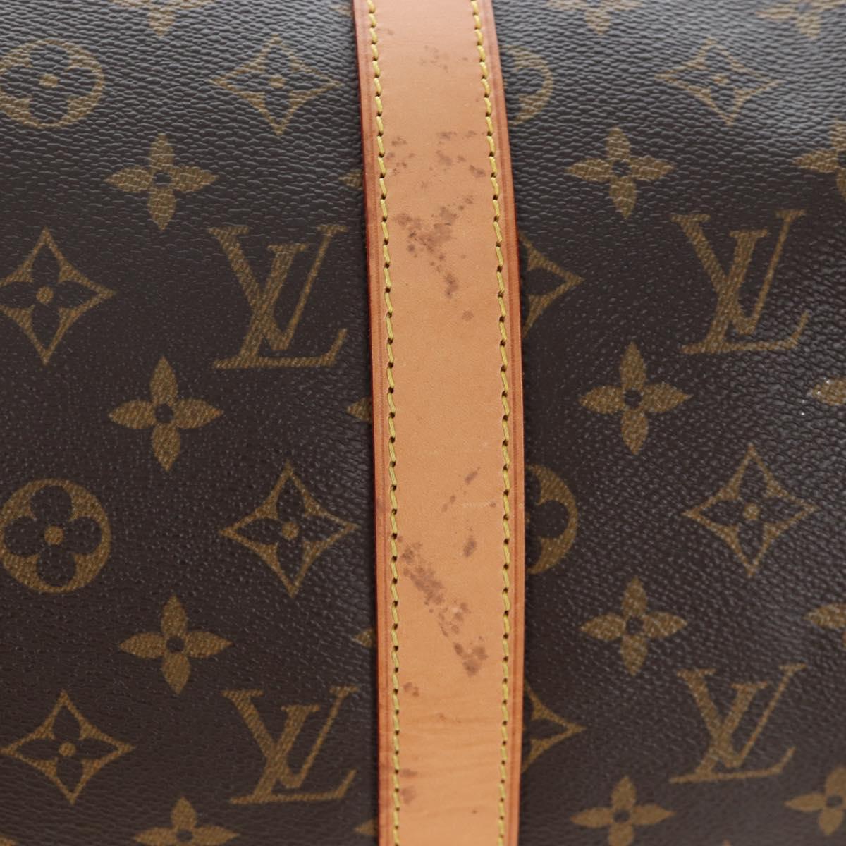 LOUIS VUITTON Monogram Keepall 50 Boston Bag M41426 LV Auth 205367V