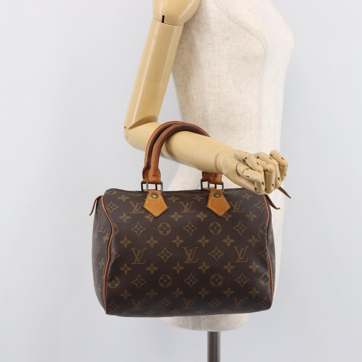 LOUIS VUITTON Monogram Speedy 25 Hand Bag M41528 LV Auth 205371A