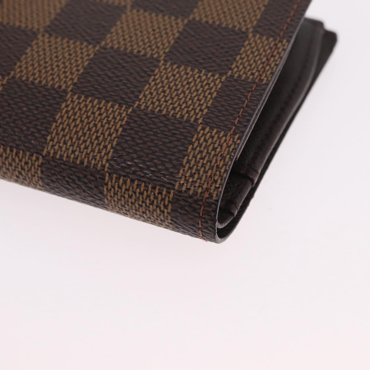 LOUIS VUITTON Ebene Porte Monnaie Billets Viennois Wallet N61664 LV Auth 205376M
