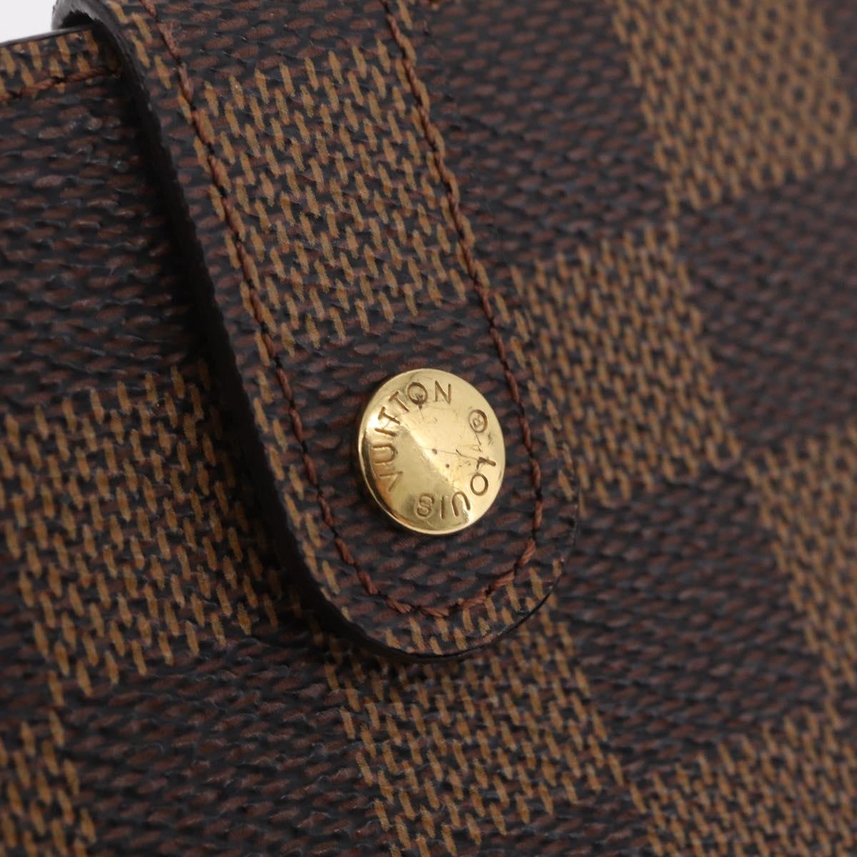 LOUIS VUITTON Ebene Porte Monnaie Billets Viennois Wallet N61664 LV Auth 205376M