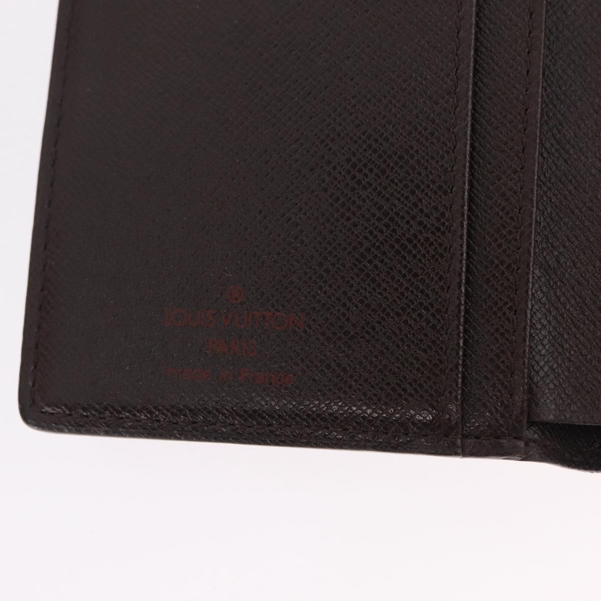 LOUIS VUITTON Ebene Porte Monnaie Billets Viennois Wallet N61664 LV Auth 205376M