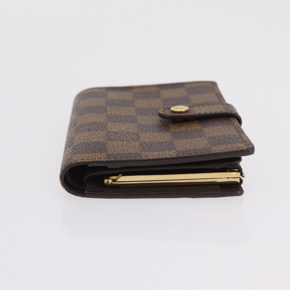 LOUIS VUITTON Ebene Porte Monnaie Billets Viennois Wallet N61664 LV Auth 205376M