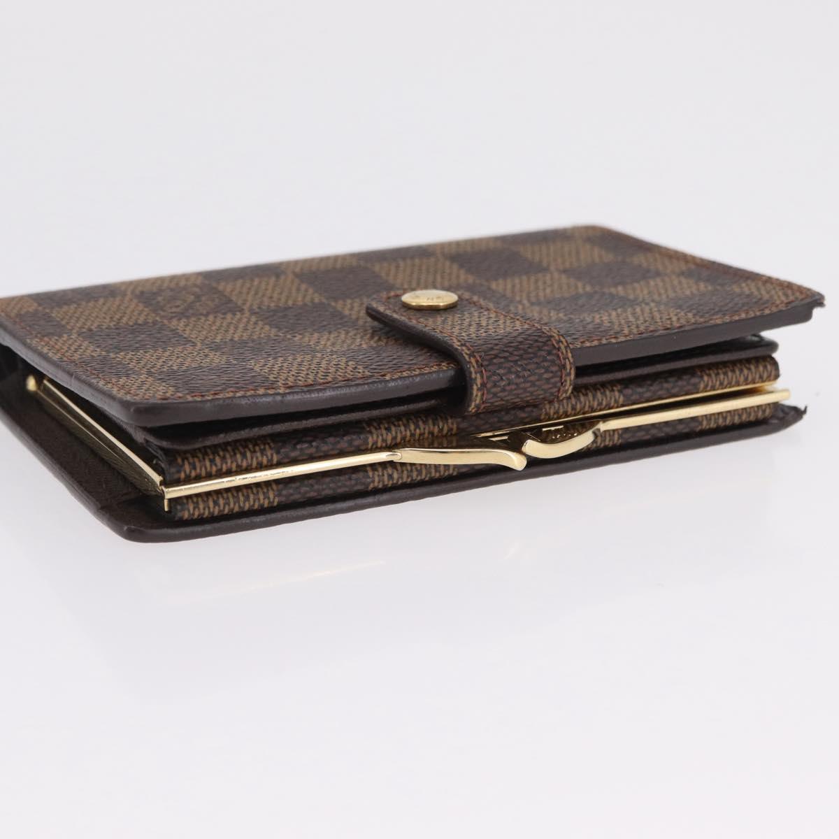 LOUIS VUITTON Ebene Porte Monnaie Billets Viennois Wallet N61664 LV Auth 205376M