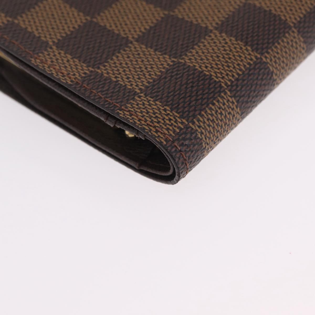 LOUIS VUITTON Ebene Porte Monnaie Billets Viennois Wallet N61664 LV Auth 205376M