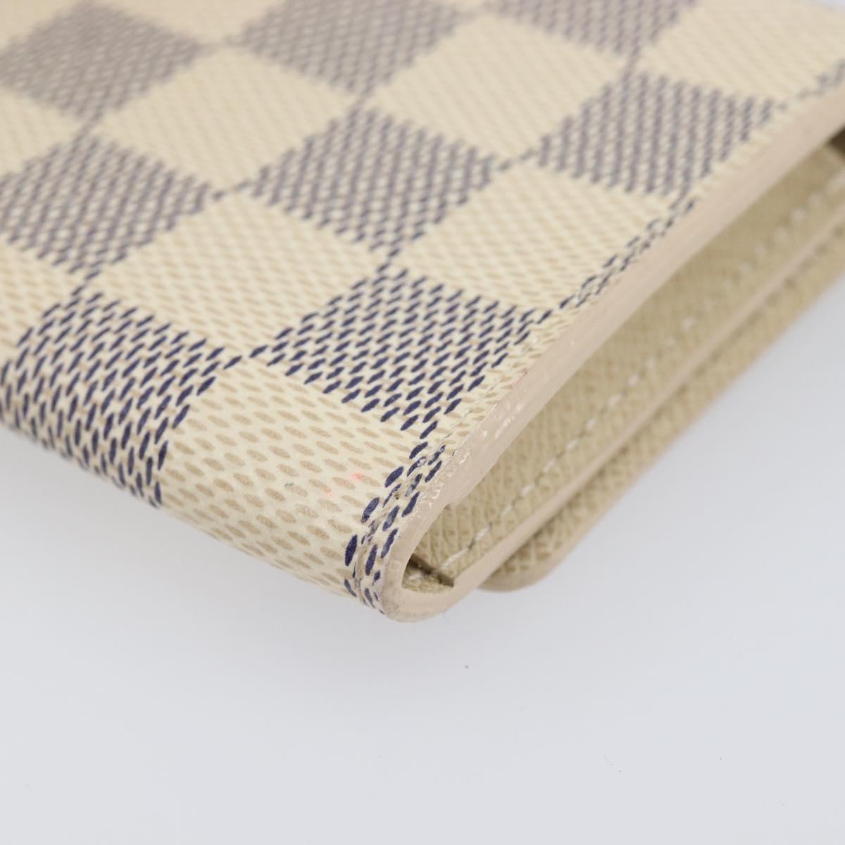 LOUIS VUITTON Damier Azur Anvelop Cult De Vuitto Case N61746 LV Auth 205377M