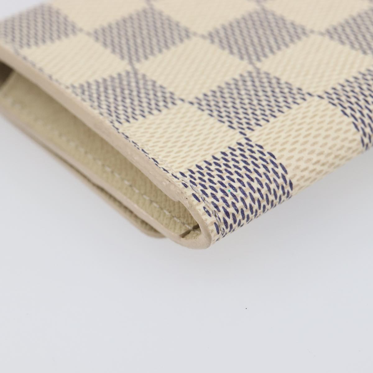 LOUIS VUITTON Damier Azur Anvelop Cult De Vuitto Case N61746 LV Auth 205377M