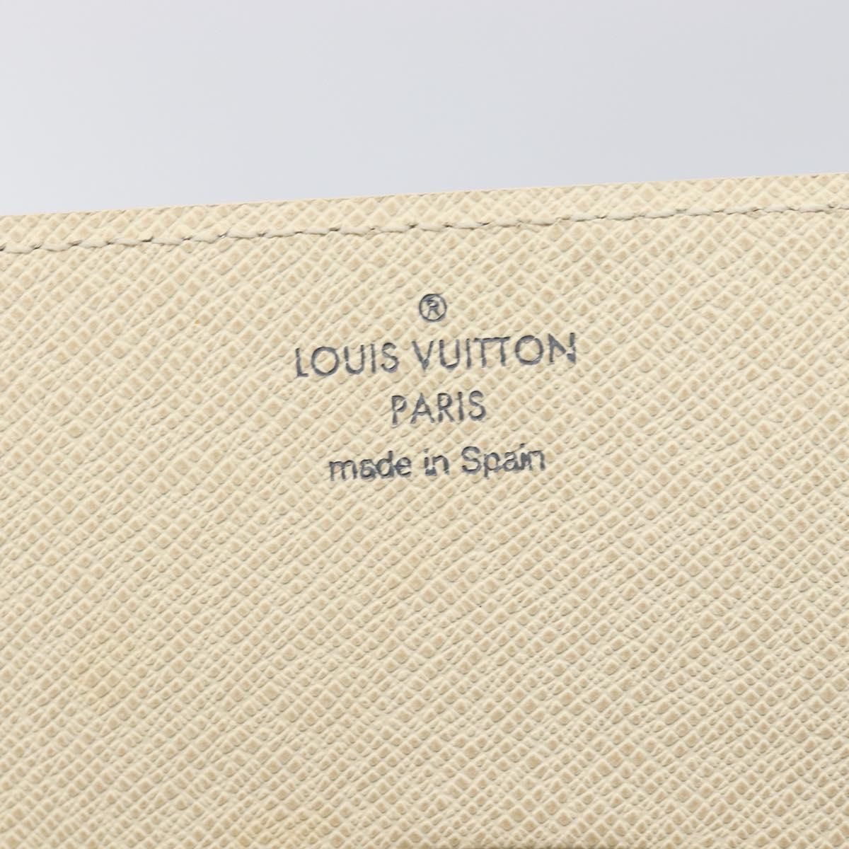 LOUIS VUITTON Damier Azur Anvelop Cult De Vuitto Case N61746 LV Auth 205377M
