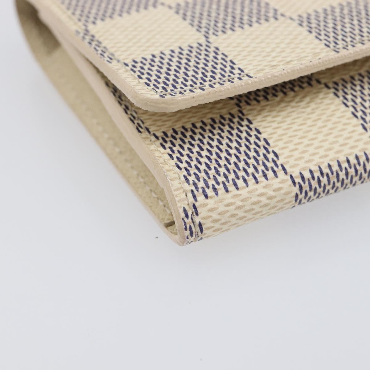 LOUIS VUITTON Damier Azur Anvelop Cult De Vuitto Case N61746 LV Auth 205377M