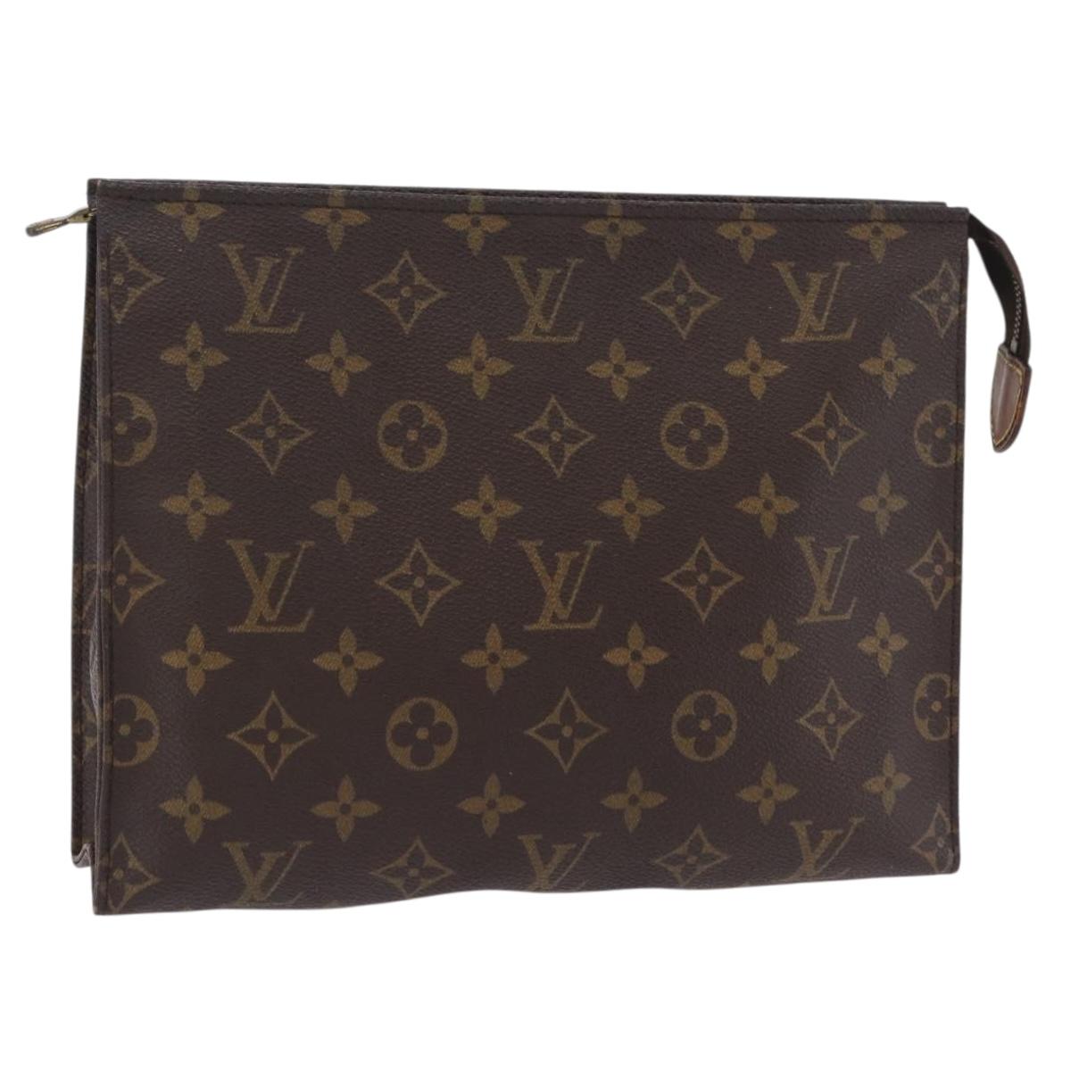 LOUIS VUITTON Monogram Poche Toilette 26 Pouch M47542 LV Auth 205387A