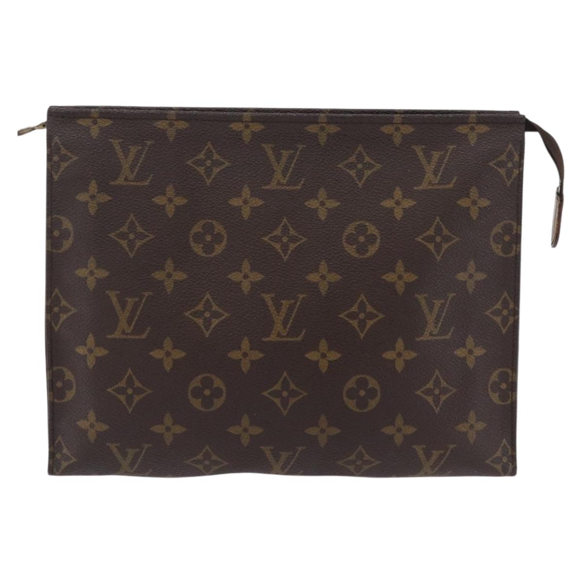 LOUIS VUITTON Monogram Poche Toilette 26 Pouch M47542 LV Auth 205387A