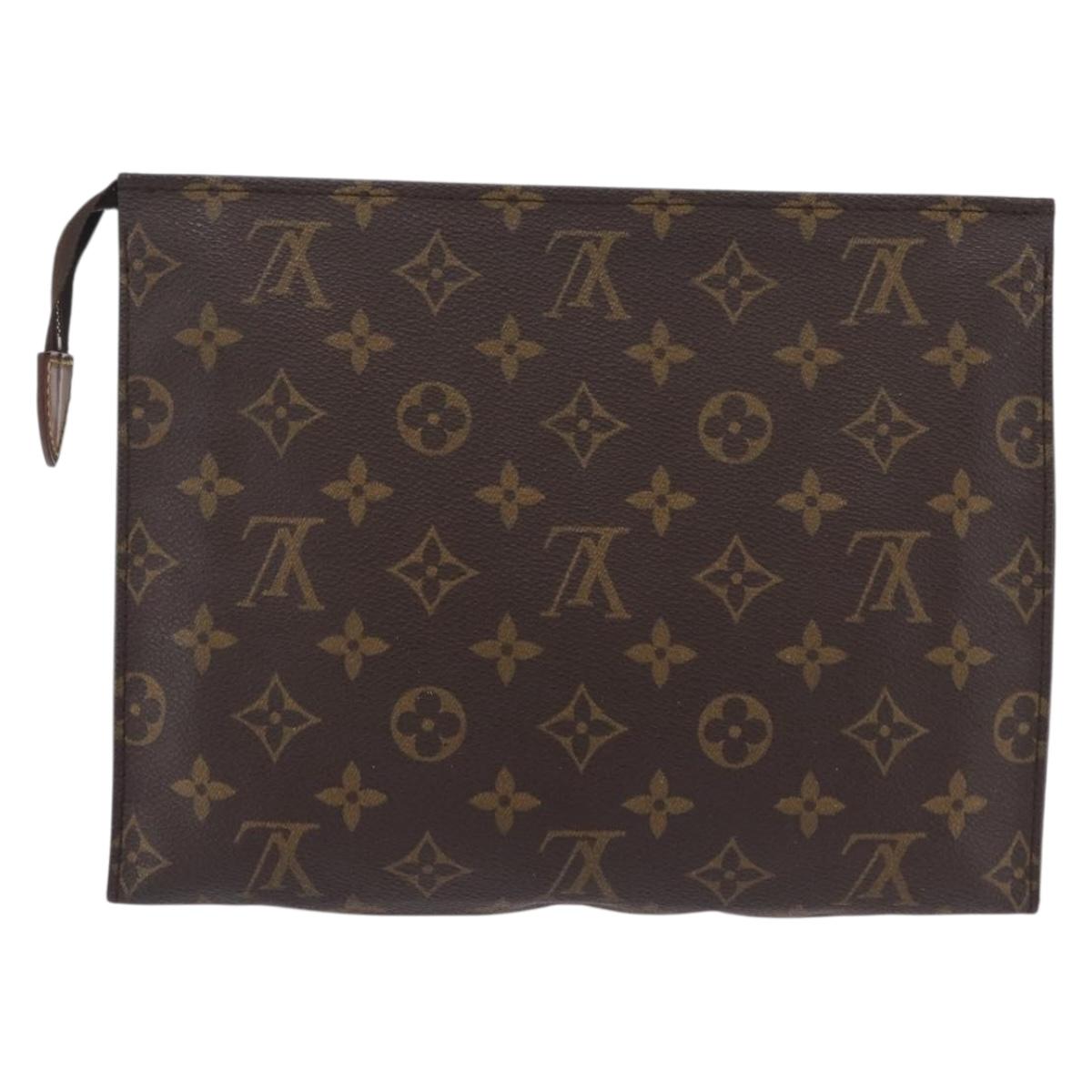 LOUIS VUITTON Monogram Poche Toilette 26 Pouch M47542 LV Auth 205387A