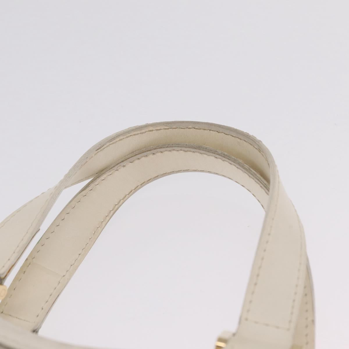 LOUIS VUITTON Epi Plage Mini lagoon Bay Hand Bag White M92263 LV Auth 205391A