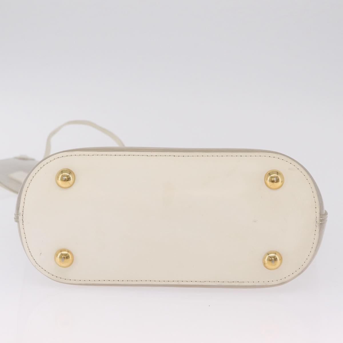 LOUIS VUITTON Epi Plage Mini lagoon Bay Hand Bag White M92263 LV Auth 205391A