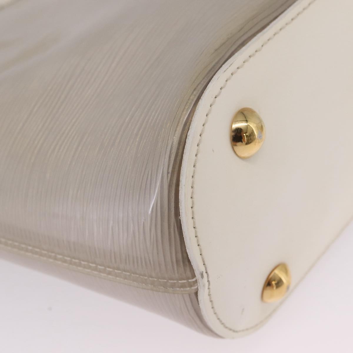 LOUIS VUITTON Epi Plage Mini lagoon Bay Hand Bag White M92263 LV Auth 205391A