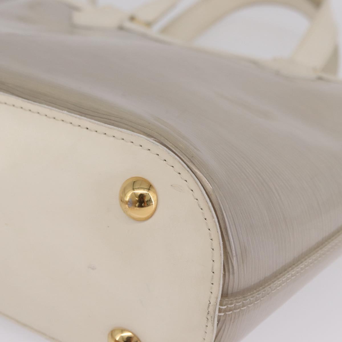 LOUIS VUITTON Epi Plage Mini lagoon Bay Hand Bag White M92263 LV Auth 205391A