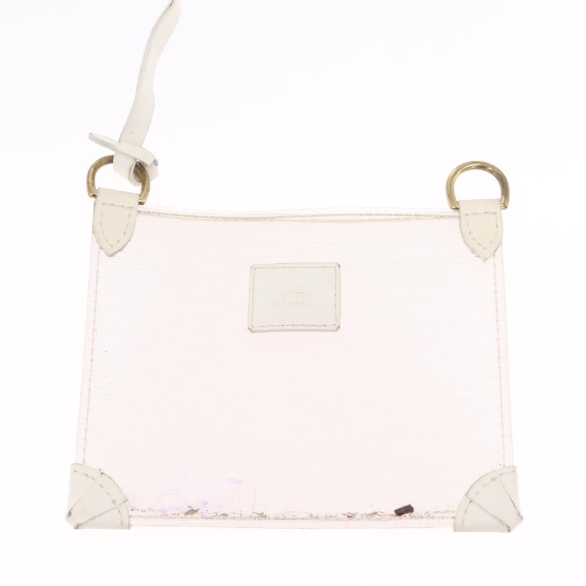 LOUIS VUITTON Epi Plage Mini lagoon Bay Hand Bag White M92263 LV Auth 205391A
