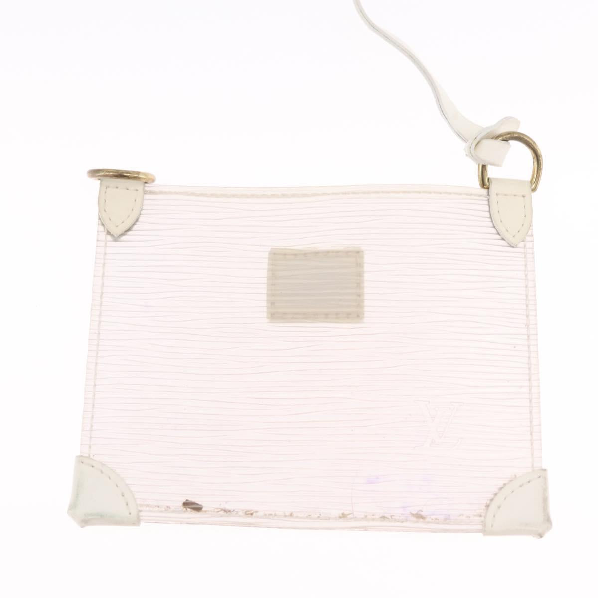 LOUIS VUITTON Epi Plage Mini lagoon Bay Hand Bag White M92263 LV Auth 205391A