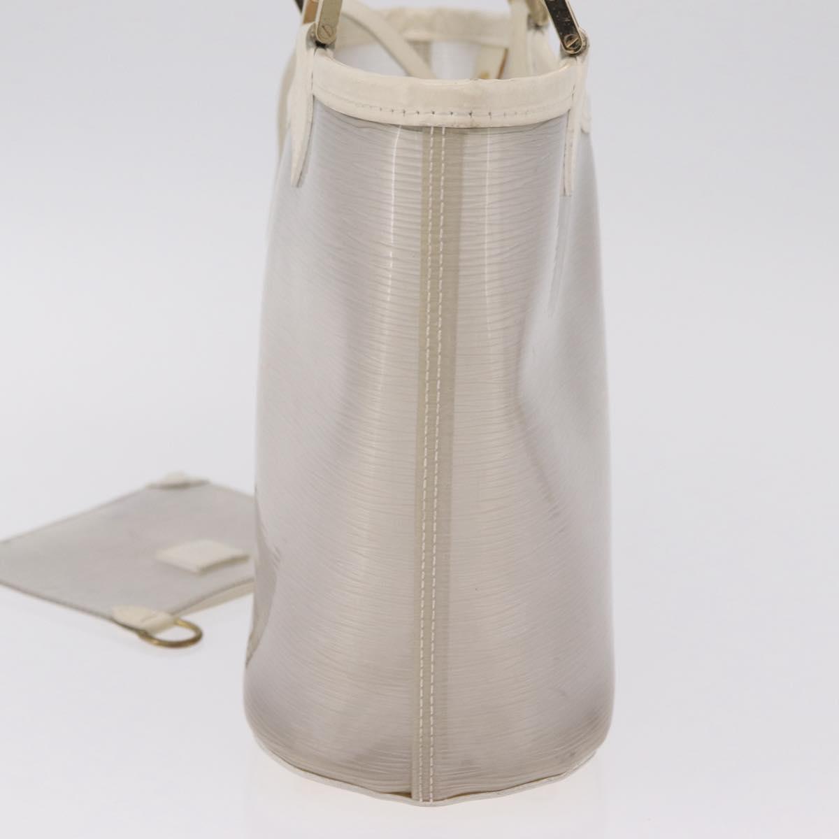 LOUIS VUITTON Epi Plage Mini lagoon Bay Hand Bag White M92263 LV Auth 205391A