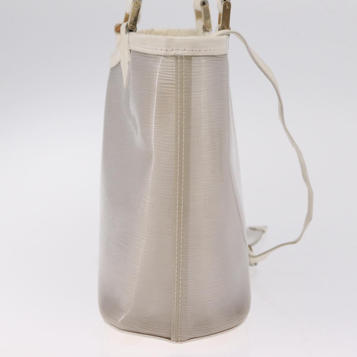 LOUIS VUITTON Epi Plage Mini lagoon Bay Hand Bag White M92263 LV Auth 205391A