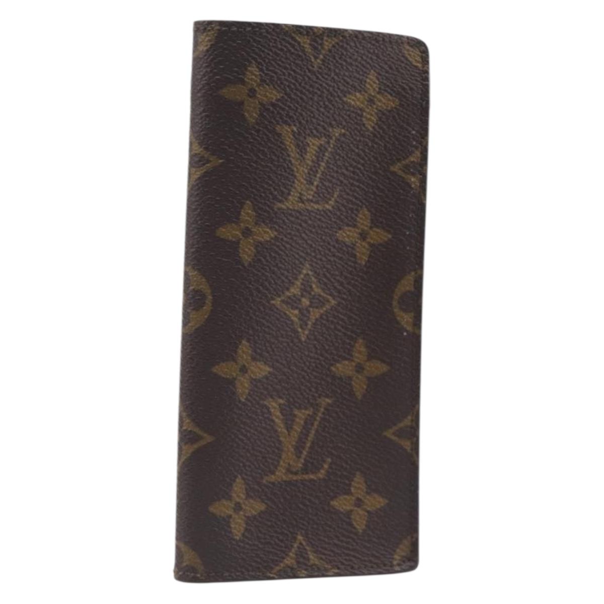 LOUIS VUITTON Monogram Etui Lunette Simple Glasses Case M62962 LV Auth 205393