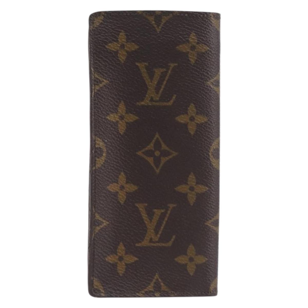 LOUIS VUITTON Monogram Etui Lunette Simple Glasses Case M62962 LV Auth 205393