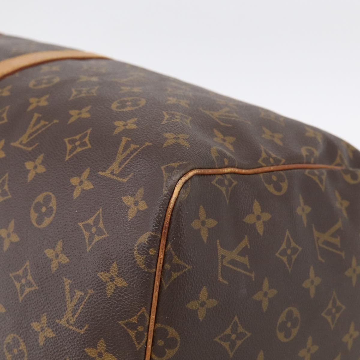 LOUIS VUITTON Monogram Keepall 55 Boston Bag M41424 LV Auth 205394