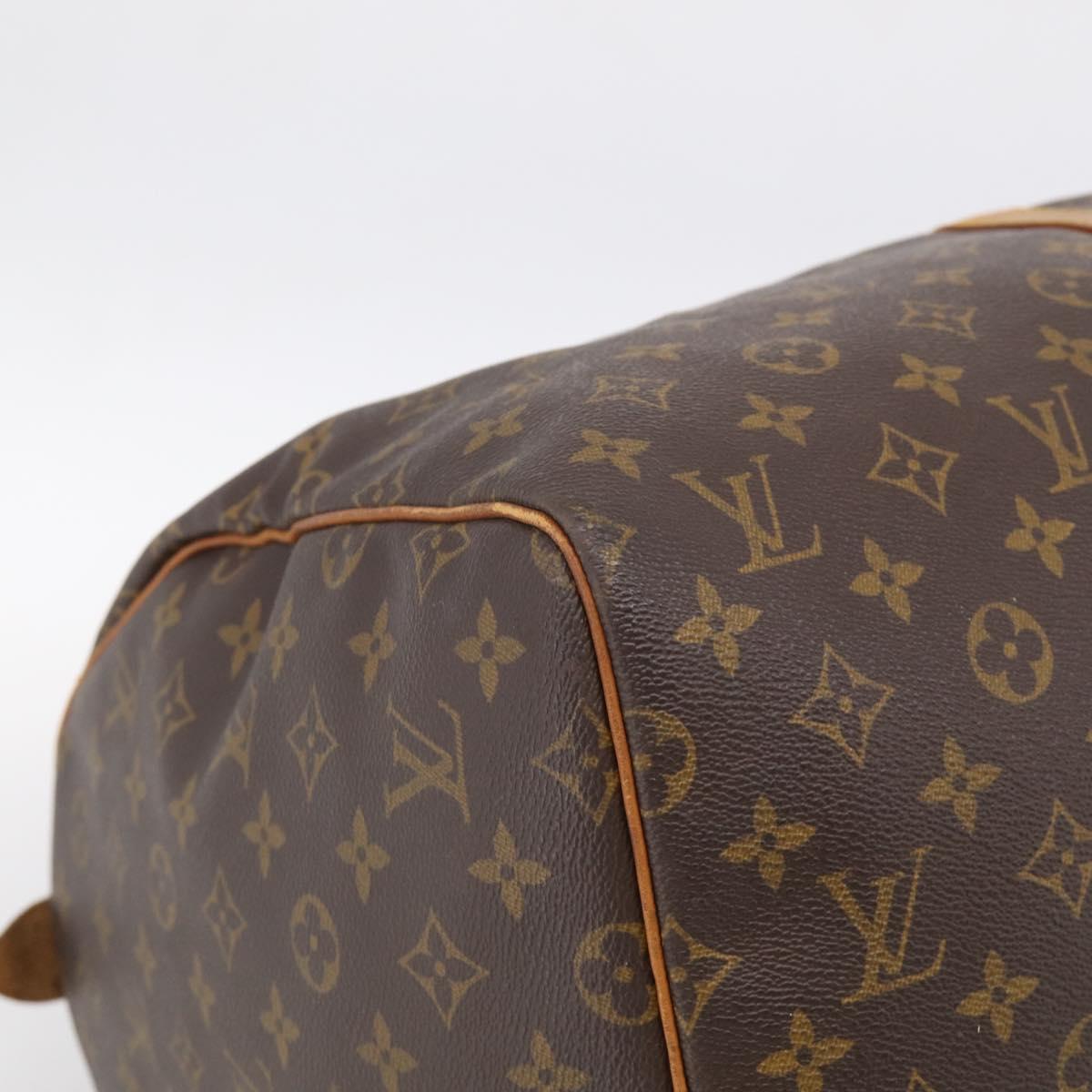 LOUIS VUITTON Monogram Keepall 55 Boston Bag M41424 LV Auth 205394