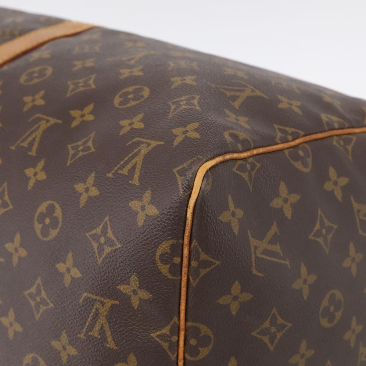 LOUIS VUITTON Monogram Keepall 55 Boston Bag M41424 LV Auth 205394