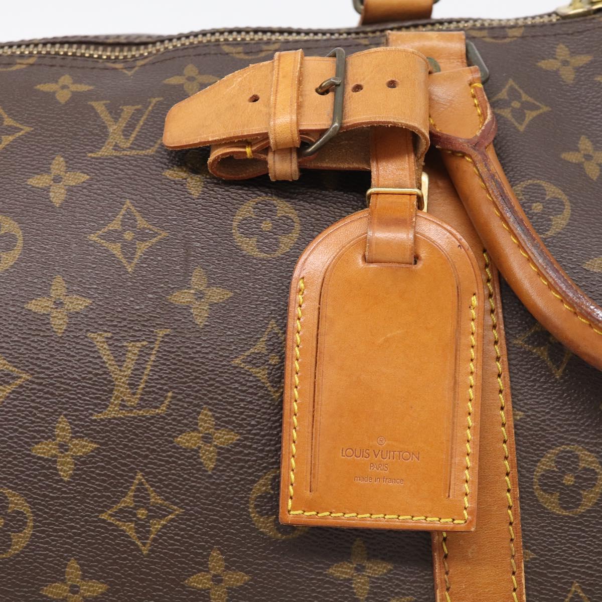 LOUIS VUITTON Monogram Keepall 55 Boston Bag M41424 LV Auth 205394