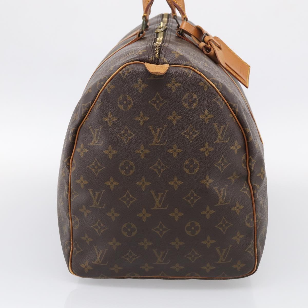 LOUIS VUITTON Monogram Keepall 55 Boston Bag M41424 LV Auth 205394
