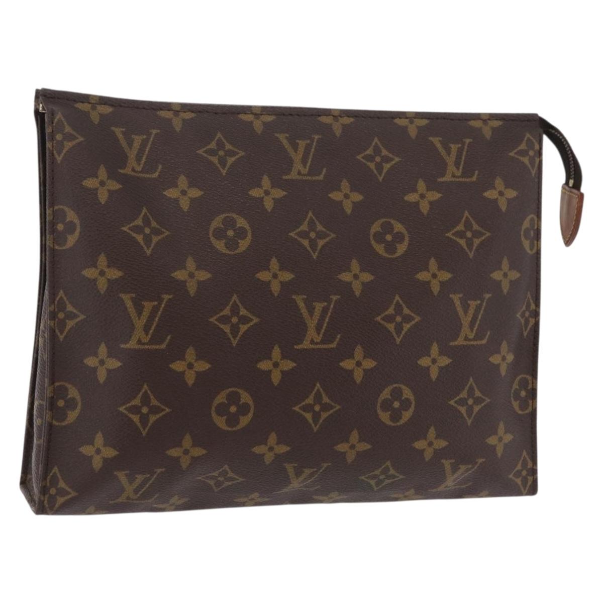 LOUIS VUITTON Monogram Poche Toilette 26 Pouch M47542 LV Auth 205400A