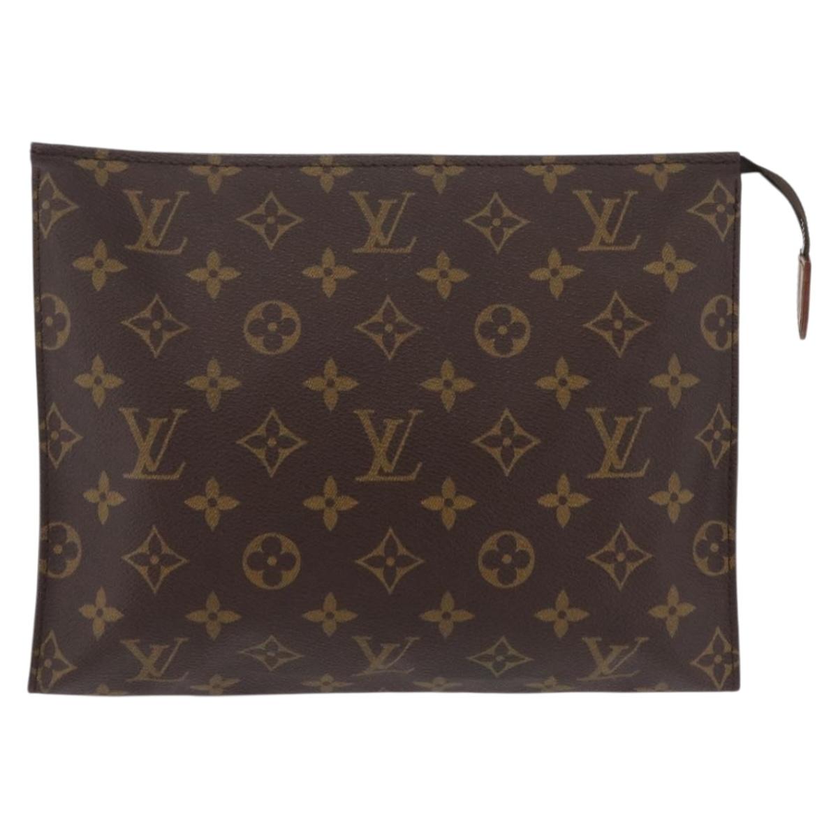 LOUIS VUITTON Monogram Poche Toilette 26 Pouch M47542 LV Auth 205400A