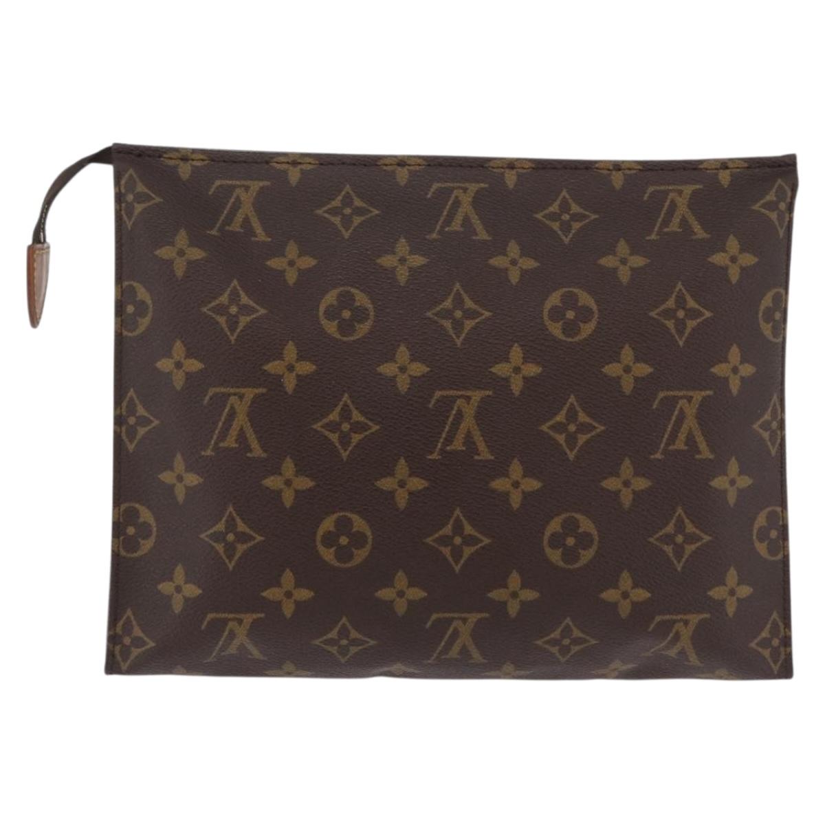 LOUIS VUITTON Monogram Poche Toilette 26 Pouch M47542 LV Auth 205400A