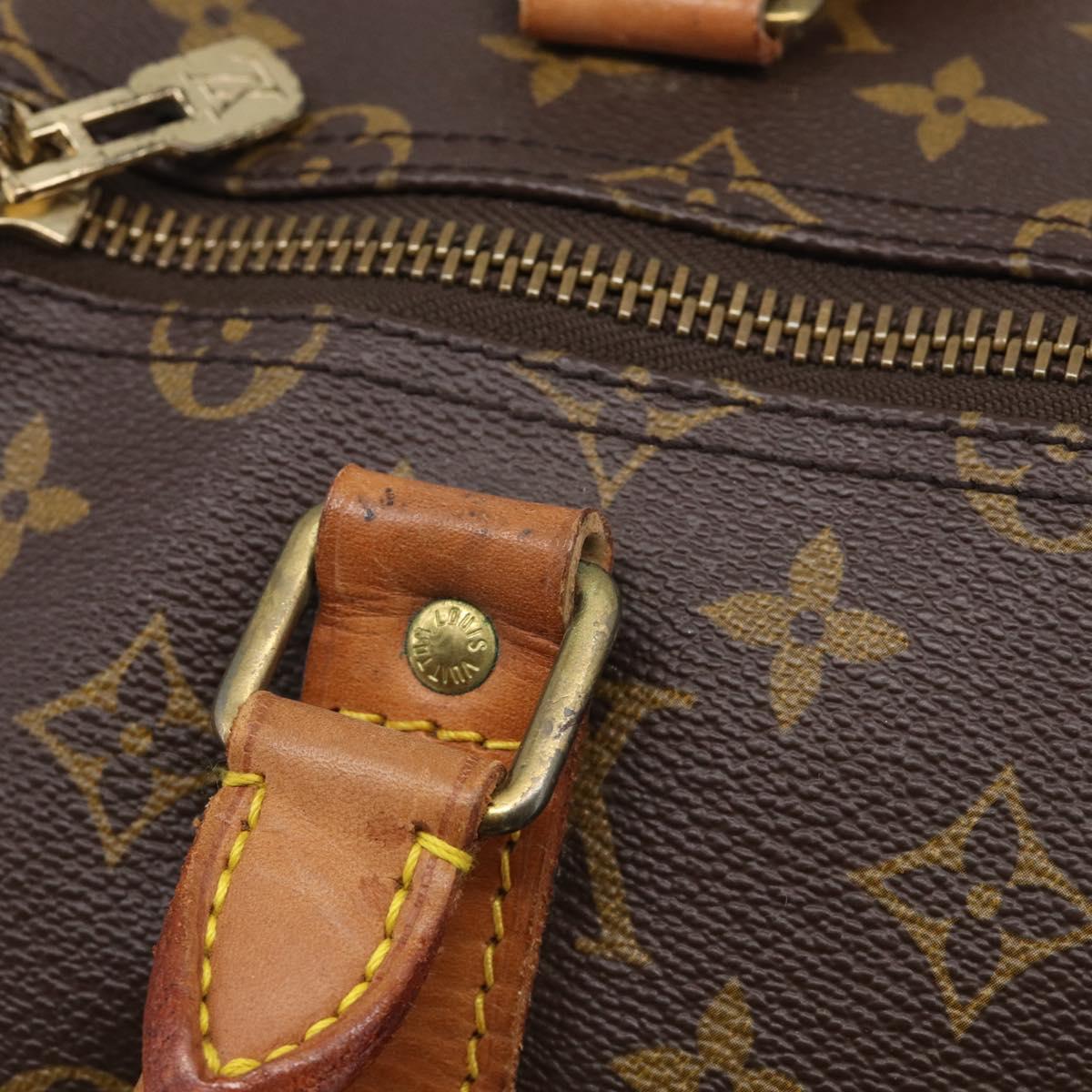 LOUIS VUITTON Monogram Keepall 55 Boston Bag M41424 LV Auth 205401V